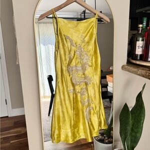 UO Birdsong Satin Dress
